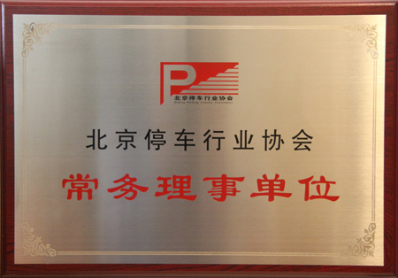 北京停車(chē)行業協會常務(wù)理(lǐ)事（副會長(cháng)）證書